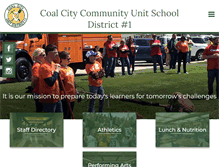 Tablet Screenshot of coalcityschools.org
